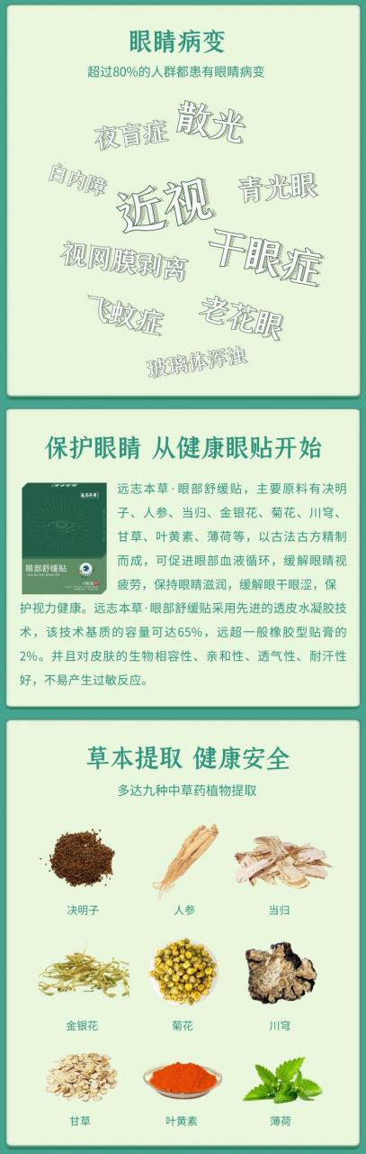 【全国•包邮】远志本草•眼部舒缓贴
